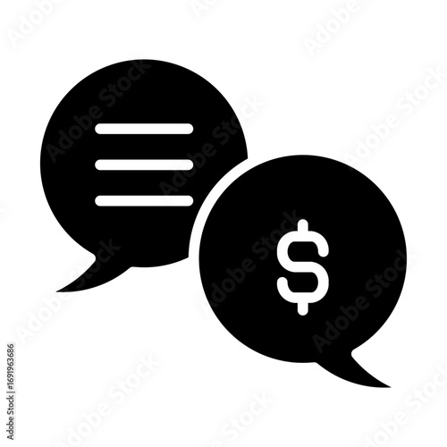 money talk Solid icon