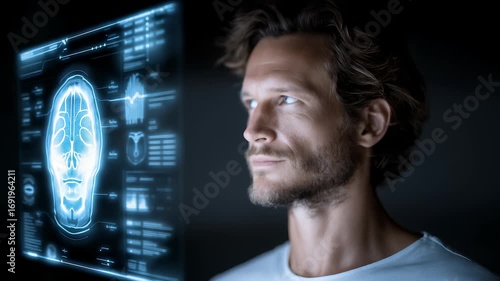Future Doctor Diagnosing Brain Scan Data