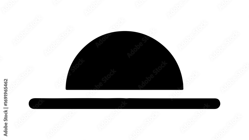Fototapeta premium Hat icon with transparent background