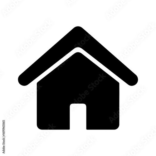 Home icon with transparent background