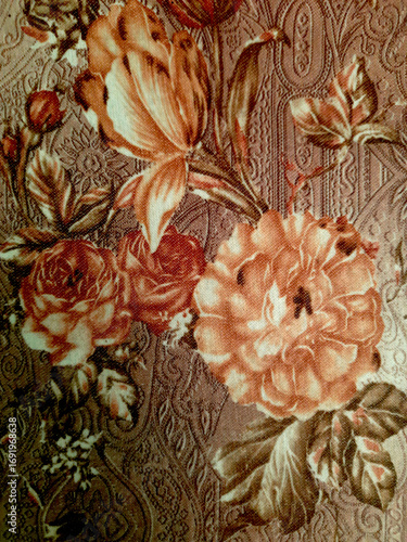 Beautiful Flowery Design on Fabric