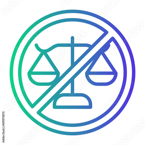 corruption Line Gradient Icon