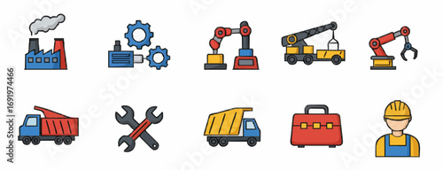 Icon set Industry