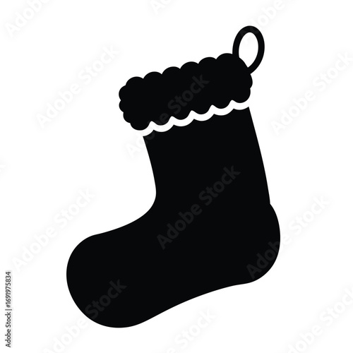 Download christmas stocking vector graphic holiday season celebration december design element clip art illustration