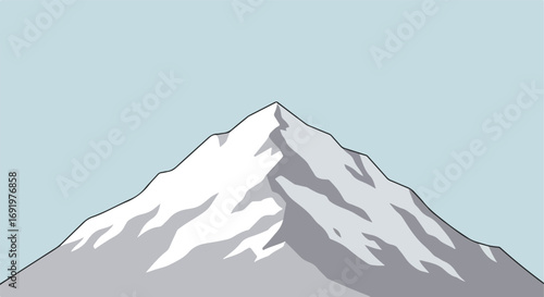 Snowy Mountain Peak