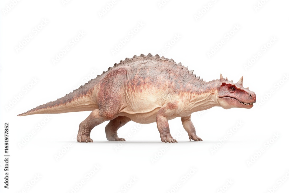 Naklejka premium Realistic dinosaur representation of sceli for educational and design use