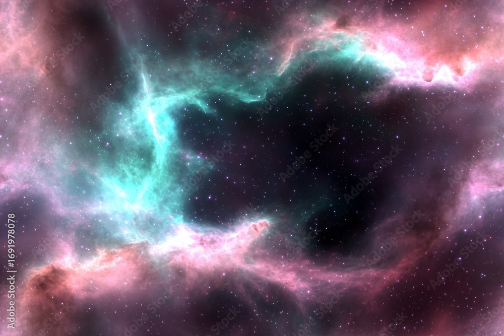 Obraz premium Enchanting cosmic nebulae background for creative design projects