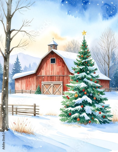 Winter Barn Christmas