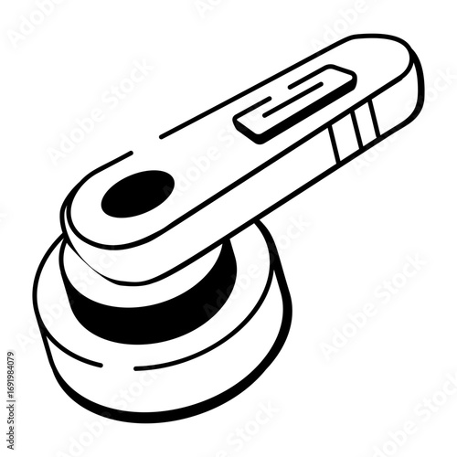 A hand drawn style icon showing a lint remover
