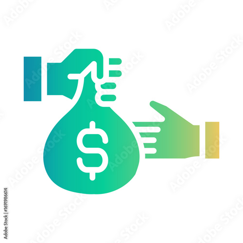 bribe Gradient icon