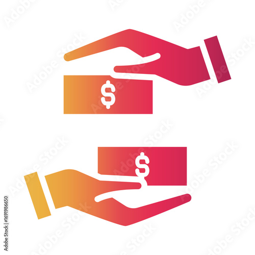 bribery Gradient icon