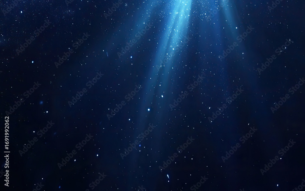 Naklejka premium Blue light abstract background with fiber-optic communication, data transfer, and technology concept.