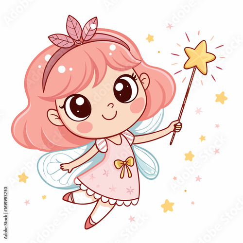 Elegant Create Bold Stroke Kawaii Fairy Character With Wan Premium Digital Asset