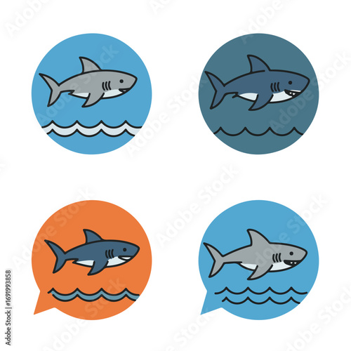 Shark Icon Set