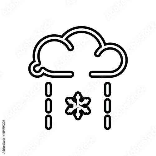 sleet icon vector design template elegant style
