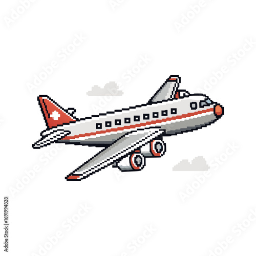 Featuring Create Bold Stroke Pixel Airplane Elegant Creative Visual
