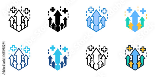 Buff icon set multiple style collection 

