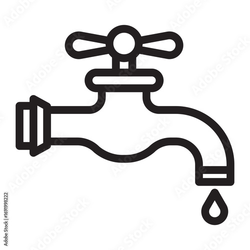 faucet Line Icon