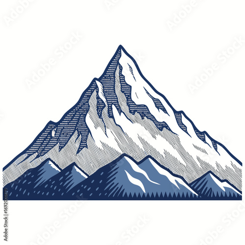 Create Bold Stroke Pixel Mountain Peak Creative Visual Great for Commercial Projects
