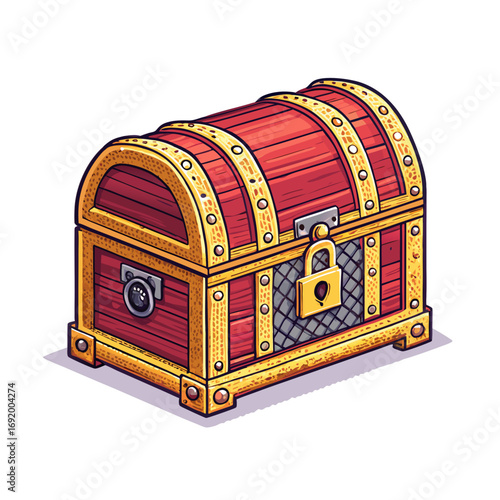 Showcasing Create Bold Stroke Pixel Treasure Chest Stunning Creative Visual