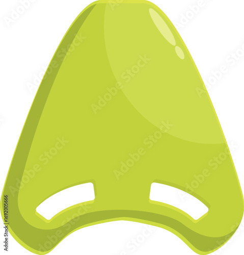 Light green kickboard floating on the surface of a pool, ready for a fun swimming session