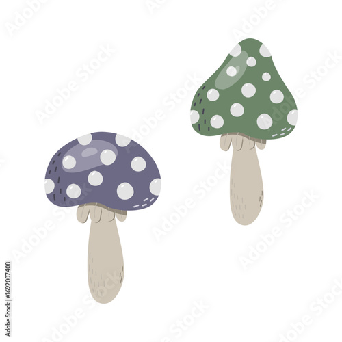 Halloween celebrations, trick and treat, mushrooms