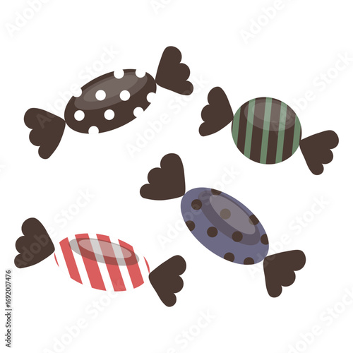 Halloween celebrations, trick and treat, candies