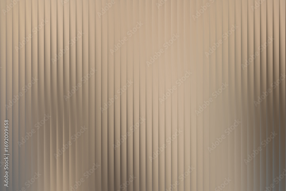 Fototapeta premium Illustration of abstract beige wavy vertical lines with soft light and shadow