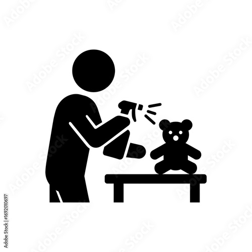 Toy Cleaning Service Icon