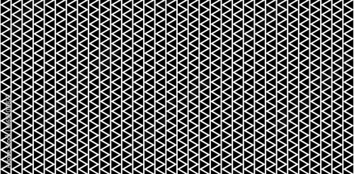 Wallpaper Mural Triangle pattern in black white colors. Geometric minimal style for modern textile, wallpaper, wrapping or surface. Abstract seamless vector illustration. Torontodigital.ca