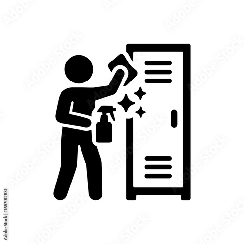 Locker Cleaning Service Icon