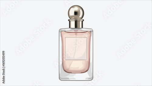 Elegant Perfume Bottle Mockup  A Clean and Modern Design for Your Branding
