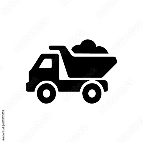 Dump Truck Heavy Vehicle Icon
