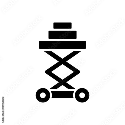 Scissor Lift Equipment Icon