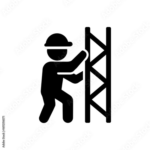 Climbing Structure Worker Icon