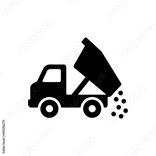 Dump Truck Unloading Icon