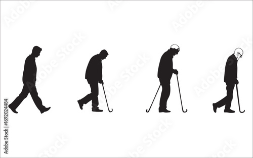 silhouettes of people