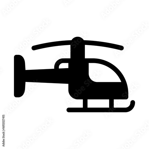 helicopter Solid icon