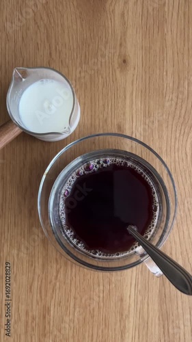 cup of coffee and spoon