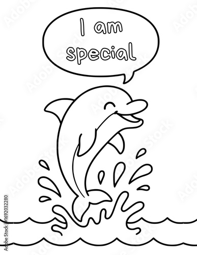 Animal coloring pages with positive affirmations for kids