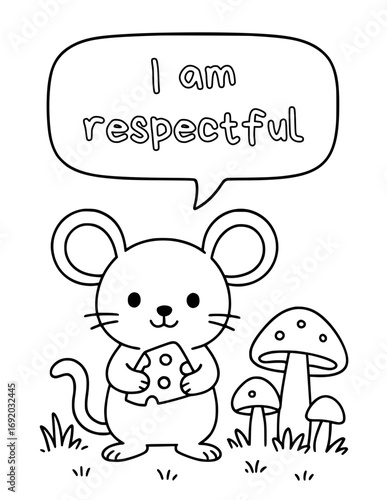Animal coloring pages with positive affirmations for kids