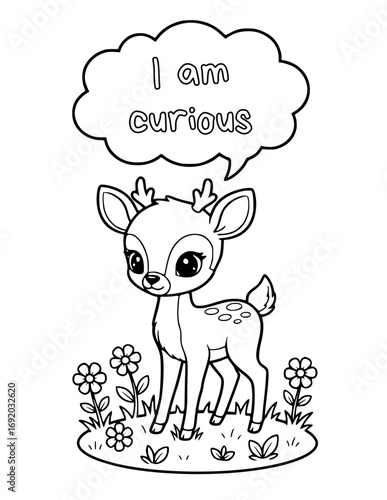 Animal coloring pages with positive affirmations for kids