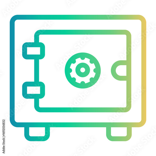 safe Line Gradient Icon