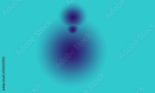 Abstract Blurred Spheres with Gradient Colors on a Teal Background for Modern Designs and Creative Projects, Vector Illustration