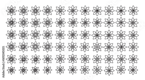 Intricate floral scrollwork pattern in a repeating silhouette design