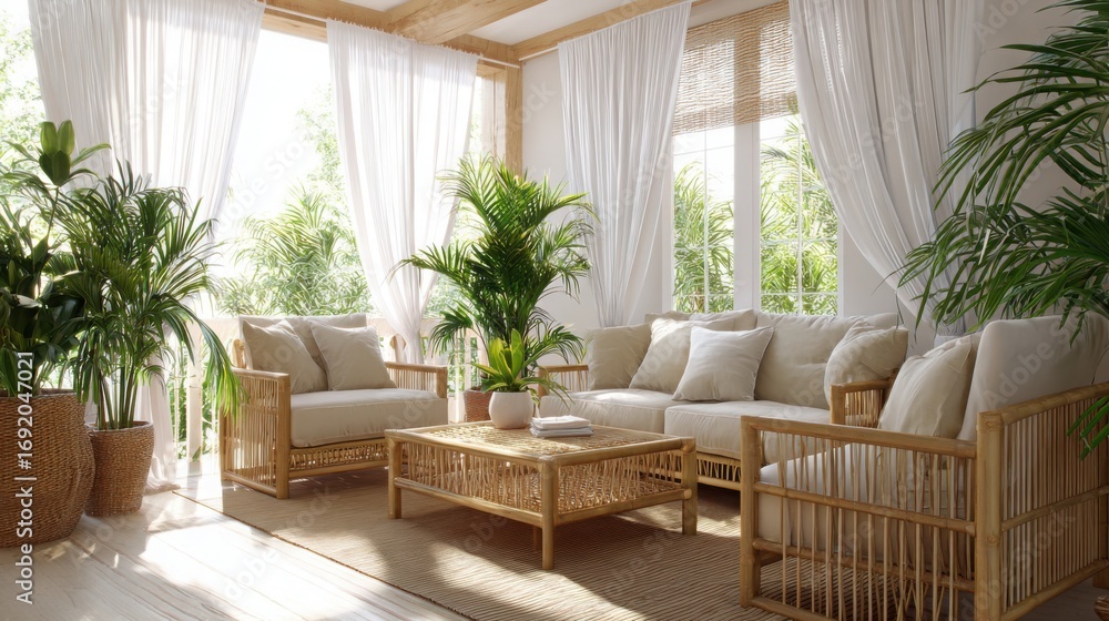 Naklejka premium living room interior