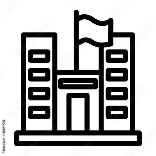 building Line Icon