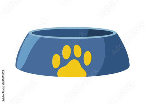 Dog accessories shop icons. Dog plate. Petshop supermarket. Pet accessory. Vector illustration in flat style clip art