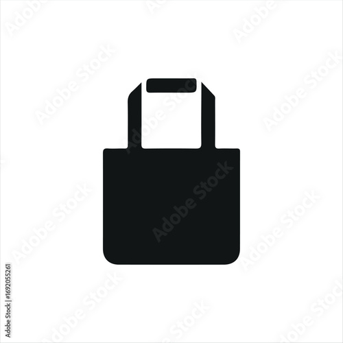 A clean and modern reusable bag icon, designed with a minimal look. Easy to recognize and suitable for apps, websites, packaging, or eco-friendly branding projects