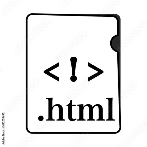 HTMLファイル形式 コードファイル モノクロ〜HTML file format code file monochrome〜